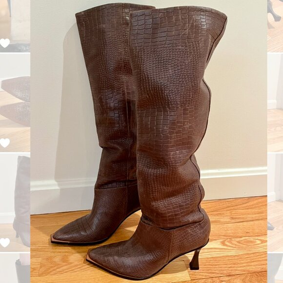 Vincenza Friday Fever Heel Boots - Brown - Picture 2 of 7